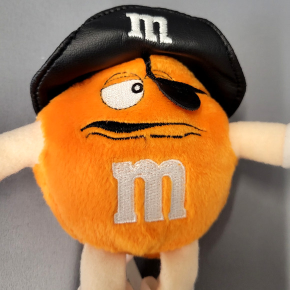 M&M's Orange Pirate Plush Keychain 9" Galerie Mars 2003 Stuffed Toy Collectible - Picture 2 of 16